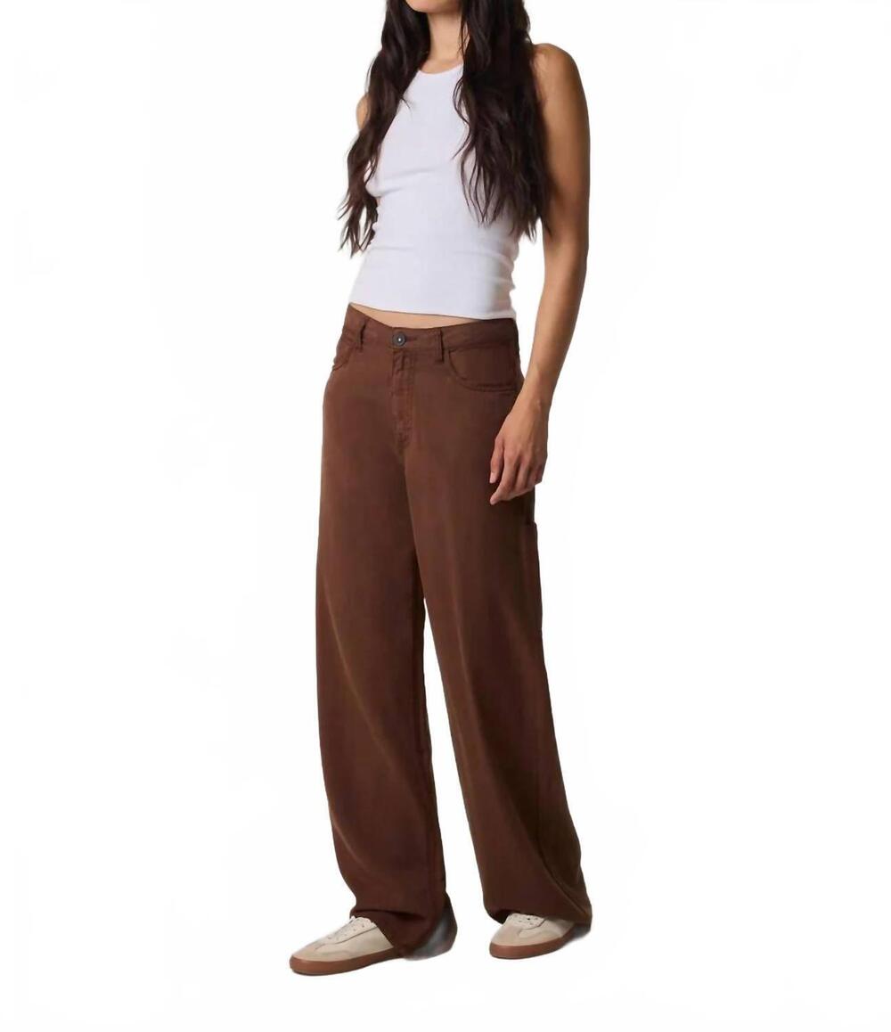 NEW EDYSON charles utility pant in chocolate